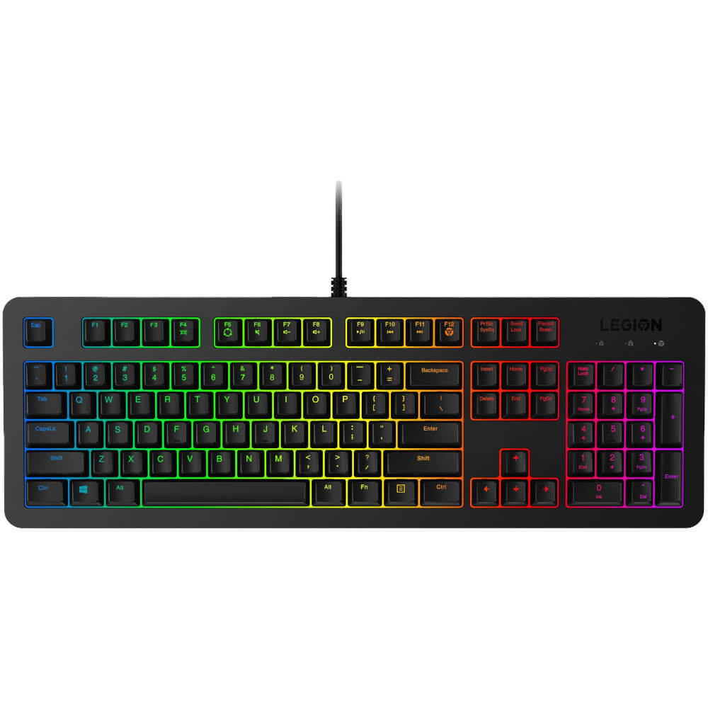 Tastatura gaming Lenovo Legion K300RGB, RGB, Negru